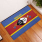 Afro Swaziland Rubber Doormat Siyinqaba Eswatini Flag Style - African Pride