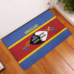 Afro Swaziland Rubber Doormat Siyinqaba Eswatini Flag Style - African Pride