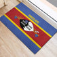 Afro Swaziland Rubber Doormat Siyinqaba Eswatini Flag Style - African Pride
