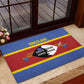 Afro Swaziland Rubber Doormat Siyinqaba Eswatini Flag Style - African Pride