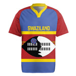 Afro Swaziland Rugby Jersey Siyinqaba Eswatini Flag Style - African Pride