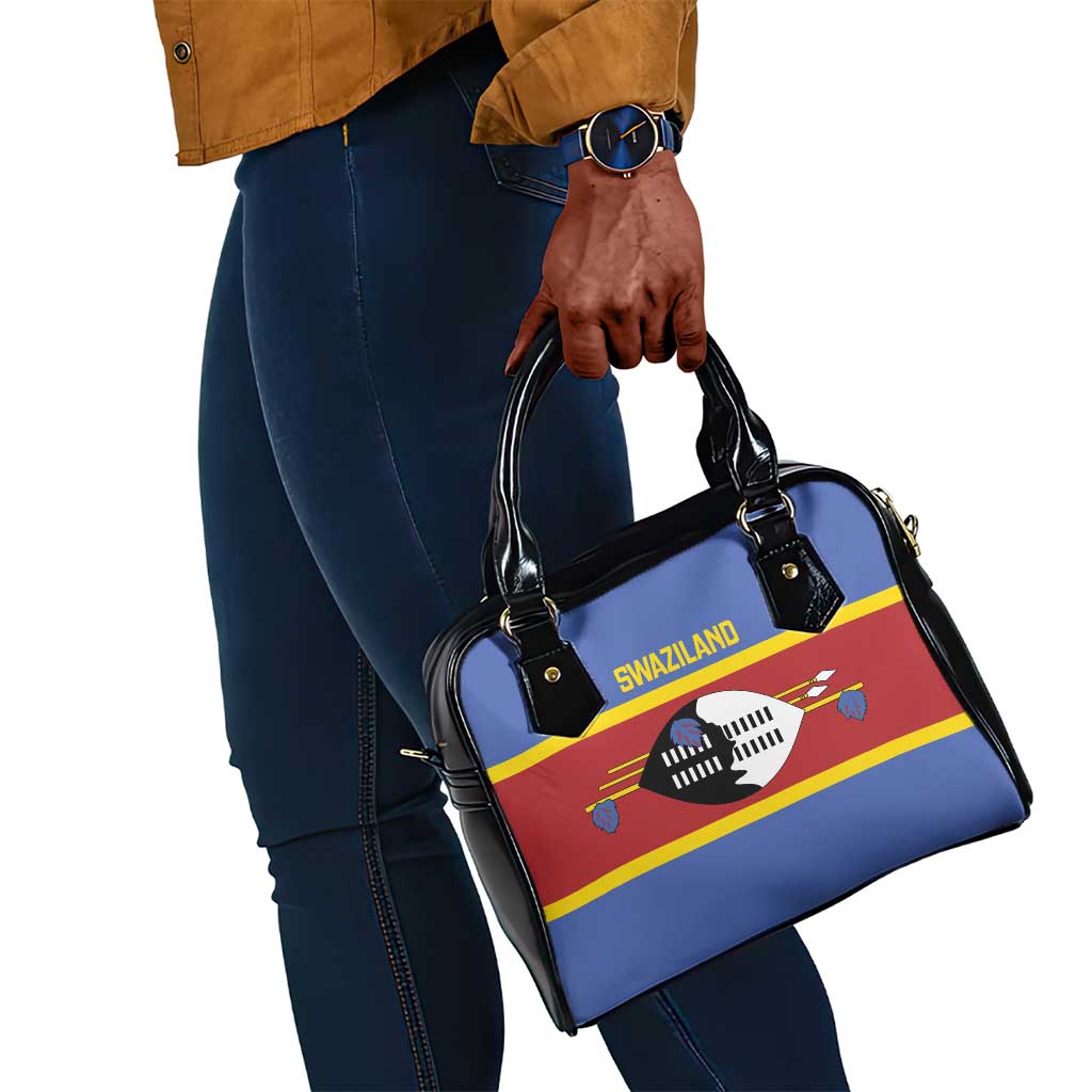 Afro Swaziland Shoulder Handbag Siyinqaba Eswatini Flag Style - African Pride