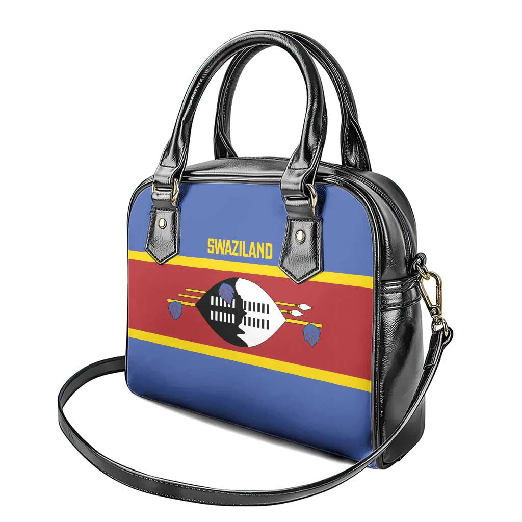 Afro Swaziland Shoulder Handbag Siyinqaba Eswatini Flag Style - African Pride
