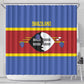 Afro Swaziland Shower Curtain Siyinqaba Eswatini Flag Style - African Pride
