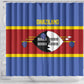 Afro Swaziland Shower Curtain Siyinqaba Eswatini Flag Style - African Pride
