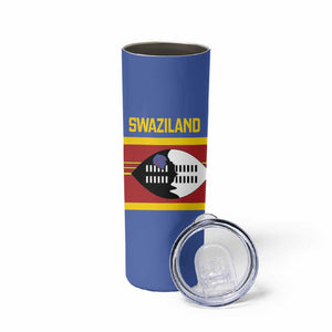 Afro Swaziland Skinny Tumbler Siyinqaba Eswatini Flag Style - African Pride