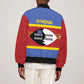 Afro Swaziland Sleeve Zip Bomber Jacket Siyinqaba Eswatini Flag Style - African Pride