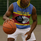 Afro Swaziland Sleeveless Hoodie Siyinqaba Eswatini Flag Style - African Pride