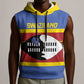 Afro Swaziland Sleeveless Hoodie Siyinqaba Eswatini Flag Style - African Pride