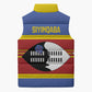 Swaziland Sleeveless Puffer Jacket Siyinqaba Eswatini Flag Style