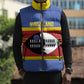 Swaziland Sleeveless Puffer Jacket Siyinqaba Eswatini Flag Style