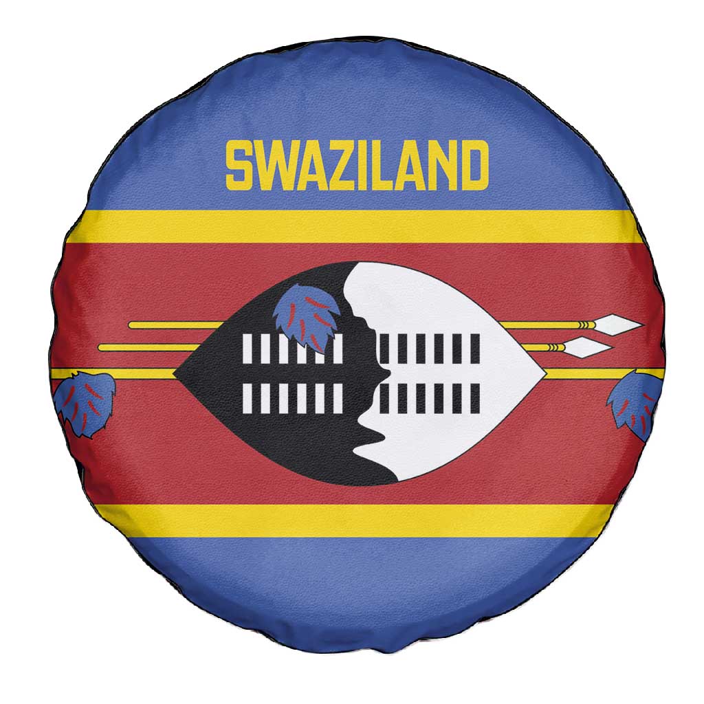 Afro Swaziland Spare Tire Cover Siyinqaba Eswatini Flag Style - African Pride