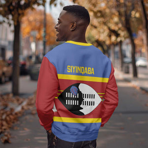 Afro Swaziland Sweatshirt Siyinqaba Eswatini Flag Style - African Pride