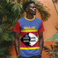 Afro Swaziland T shirt Siyinqaba Eswatini Flag Style - African Pride