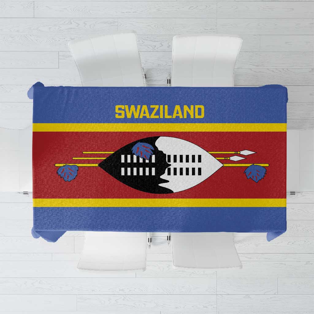 Afro Swaziland Tablecloth Siyinqaba Eswatini Flag Style - African Pride