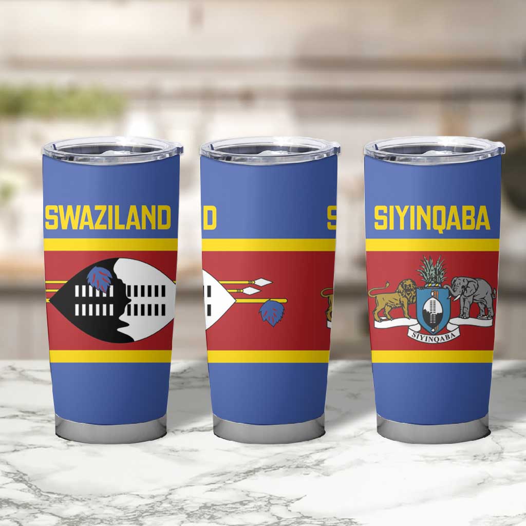 Afro Swaziland Tumbler Cup Siyinqaba Eswatini Flag Style - African Pride