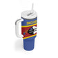 Afro Swaziland Tumbler With Handle Siyinqaba Eswatini Flag Style - African Pride