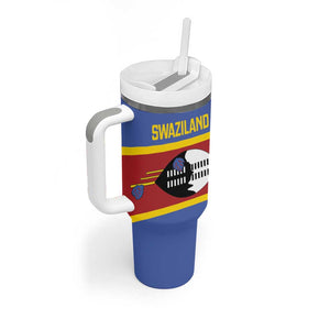 Afro Swaziland Tumbler With Handle Siyinqaba Eswatini Flag Style - African Pride