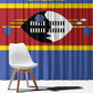 Afro Swaziland Window Curtain Siyinqaba Eswatini Flag Style - African Pride