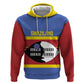 Afro Swaziland Zip Hoodie Siyinqaba Eswatini Flag Style - African Pride