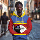 Afro Swaziland Zip Hoodie Siyinqaba Eswatini Flag Style - African Pride