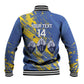 Eswatini Football Custom Baseball Jacket Sihlangu Semnikati Blue - African Pride