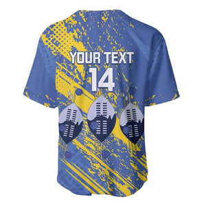 Eswatini Football Custom Baseball Jersey Sihlangu Semnikati Blue - African Pride
