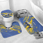 Eswatini Football Custom Bathroom Set Sihlangu Semnikati Blue