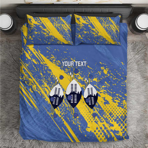 Eswatini Football Custom Bedding Set Sihlangu Semnikati Blue - African Pride