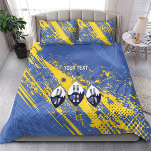 Eswatini Football Custom Bedding Set Sihlangu Semnikati Blue - African Pride