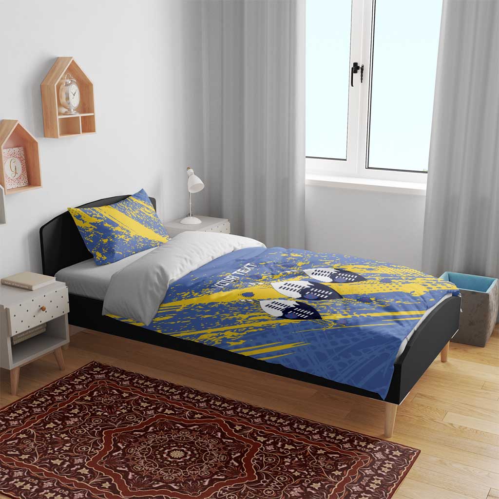 Eswatini Football Custom Bedding Set Sihlangu Semnikati Blue - African Pride