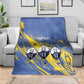 Eswatini Football Custom Blanket Sihlangu Semnikati Blue - African Pride