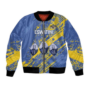 Eswatini Football Custom Bomber Jacket Sihlangu Semnikati Blue - African Pride
