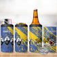 Eswatini Football Custom 4 in 1 Can Cooler Tumbler Sihlangu Semnikati Blue - African Pride