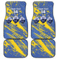 Eswatini Football Custom Car Mats Sihlangu Semnikati Blue - African Pride