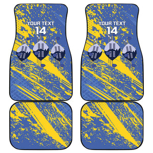 Eswatini Football Custom Car Mats Sihlangu Semnikati Blue - African Pride