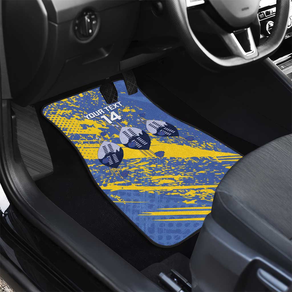 Eswatini Football Custom Car Mats Sihlangu Semnikati Blue - African Pride