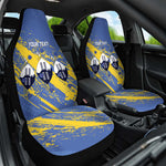 Eswatini Football Custom Car Seat Cover Sihlangu Semnikati Blue - African Pride