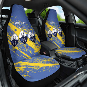 Eswatini Football Custom Car Seat Cover Sihlangu Semnikati Blue - African Pride