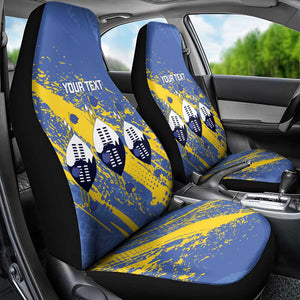 Eswatini Football Custom Car Seat Cover Sihlangu Semnikati Blue - African Pride