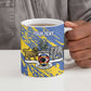 Eswatini Football Custom Ceramic Mug Sihlangu Semnikati Blue