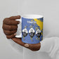 Eswatini Football Custom Ceramic Mug Sihlangu Semnikati Blue