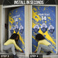 Eswatini Football Custom Door Cover Sihlangu Semnikati Blue