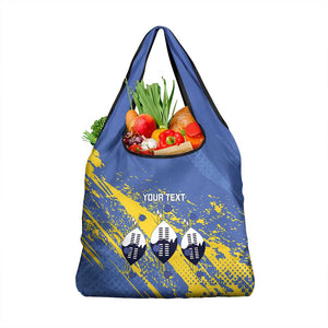 Eswatini Football Custom Grocery Bag Sihlangu Semnikati Blue - African Pride