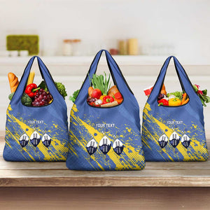 Eswatini Football Custom Grocery Bag Sihlangu Semnikati Blue - African Pride