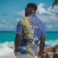 Eswatini Football Custom Hawaiian Shirt Sihlangu Semnikati Blue - African Pride