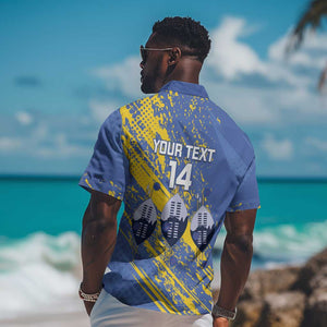 Eswatini Football Custom Hawaiian Shirt Sihlangu Semnikati Blue - African Pride