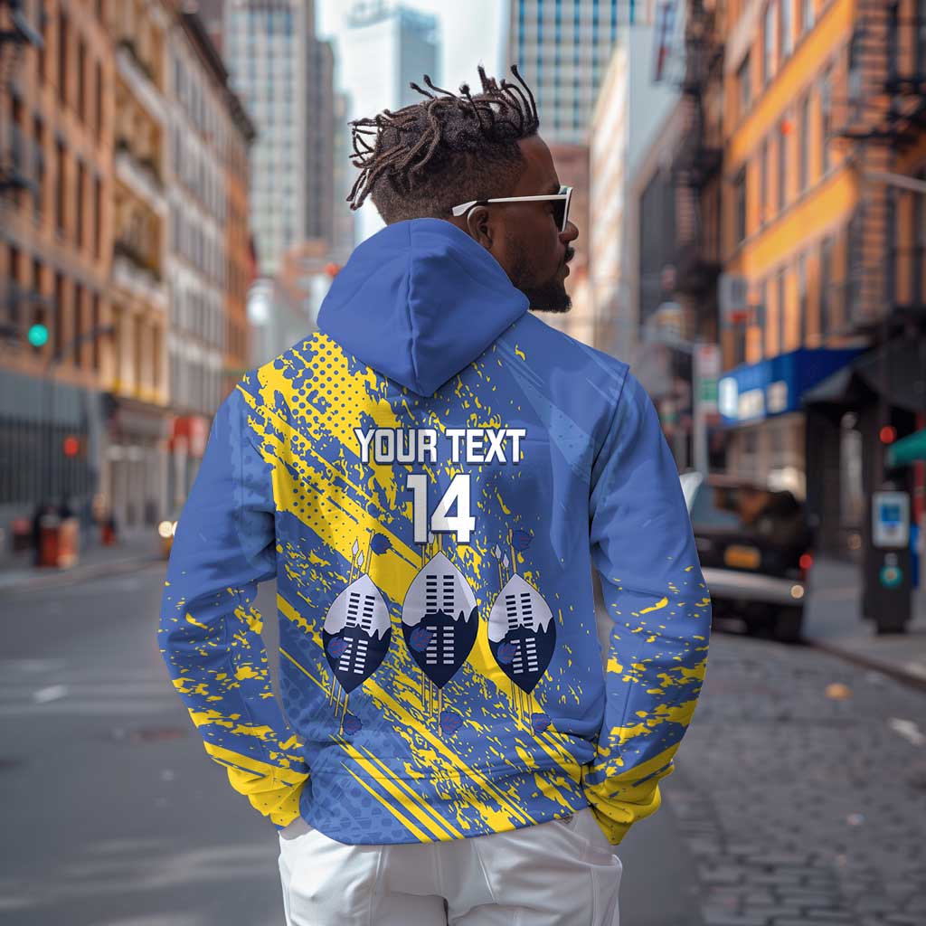 Eswatini Football Custom Hoodie Sihlangu Semnikati Blue - African Pride