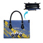 Eswatini Football Custom Leather Bag Sihlangu Semnikati Blue