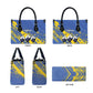 Eswatini Football Custom Leather Bag Sihlangu Semnikati Blue